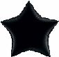 Black Star Shaped Balloon, 20"